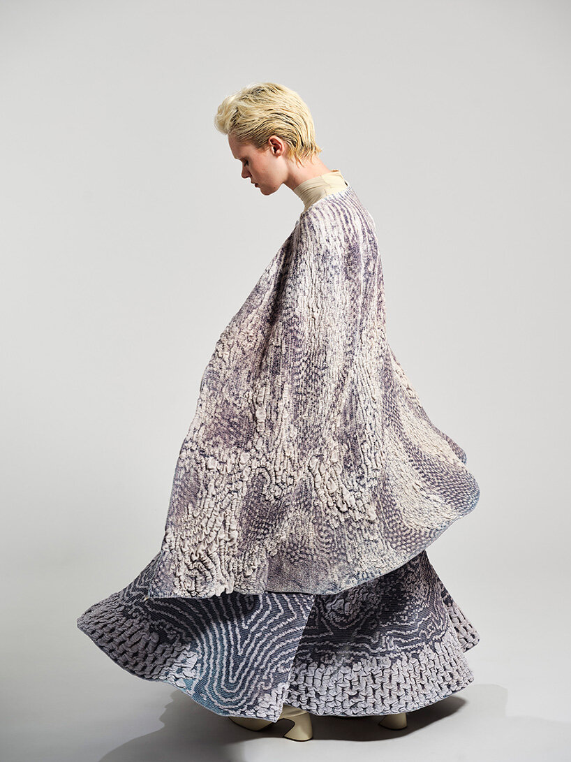 Cultivated color emerging on cloth, OXMAN Vigils