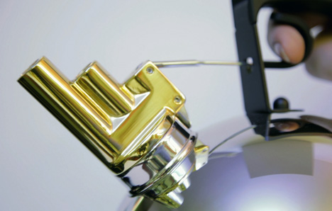 The 9091 kettle with its twin brass whistles at the spout