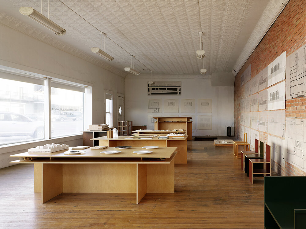 Rebuilt interior, Architecture Office, Judd Foundation