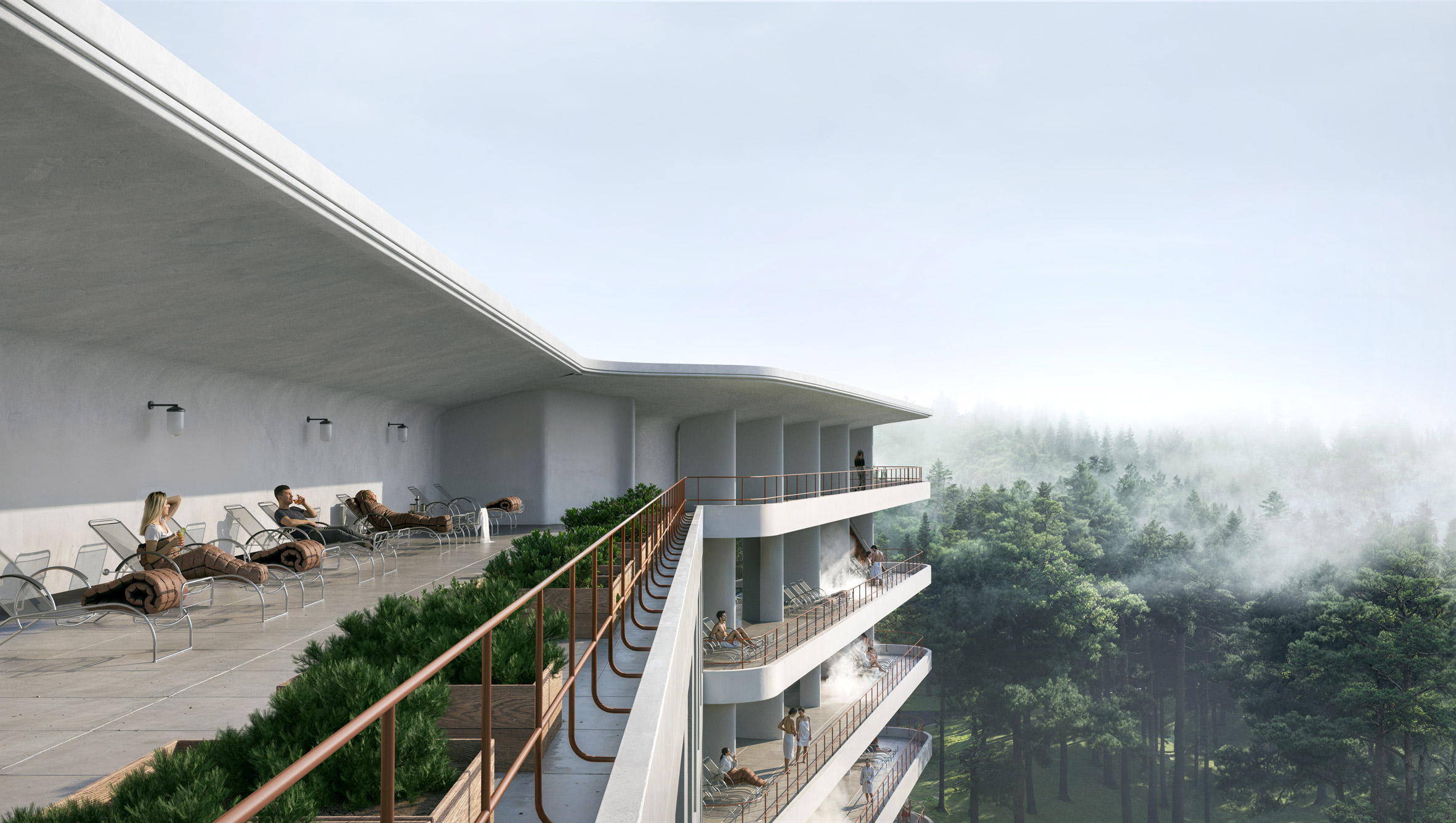 Snøhetta plans to reopen the Aaltos' glassed-in sun balconies