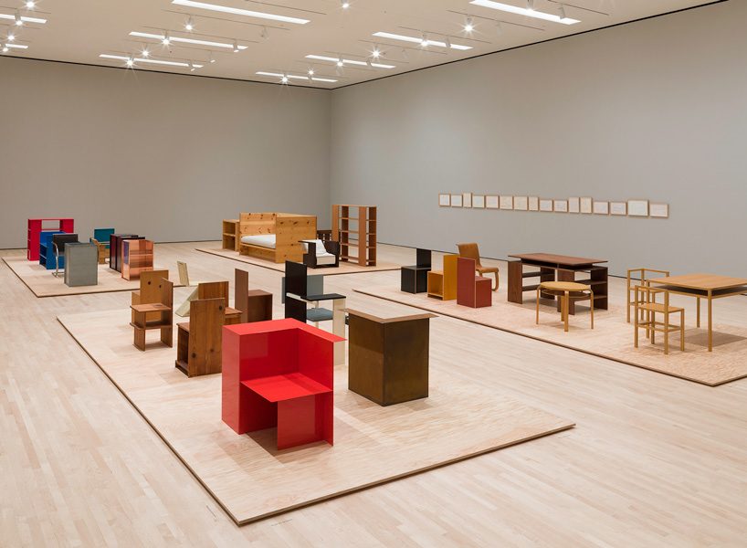 Installation view, Donald Judd: Specific Furniture, SFMOMA