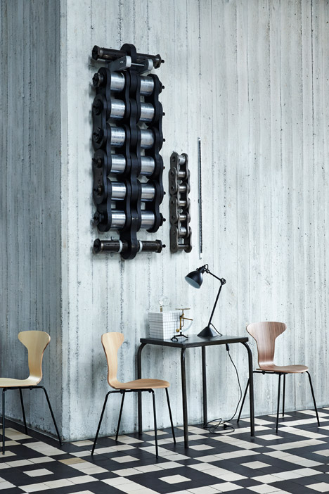Munkegaard chair on its metal frame