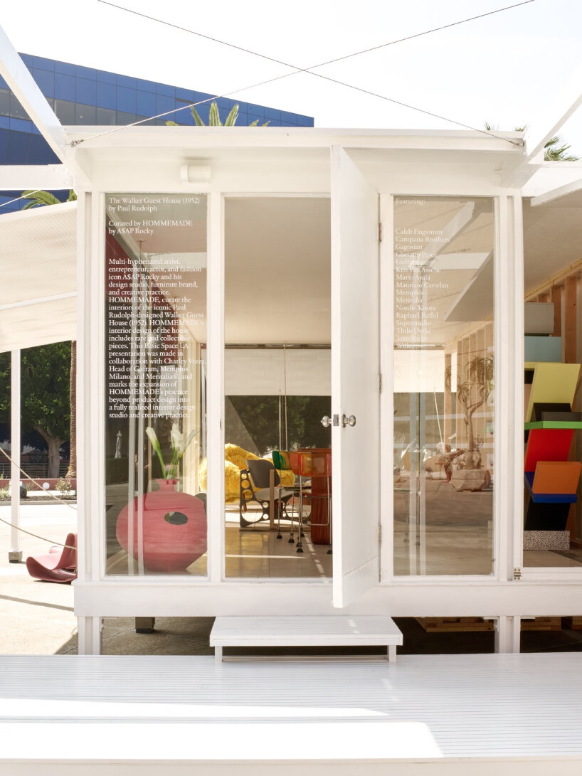 Furnished for the exhibition, indoors, in a design complex