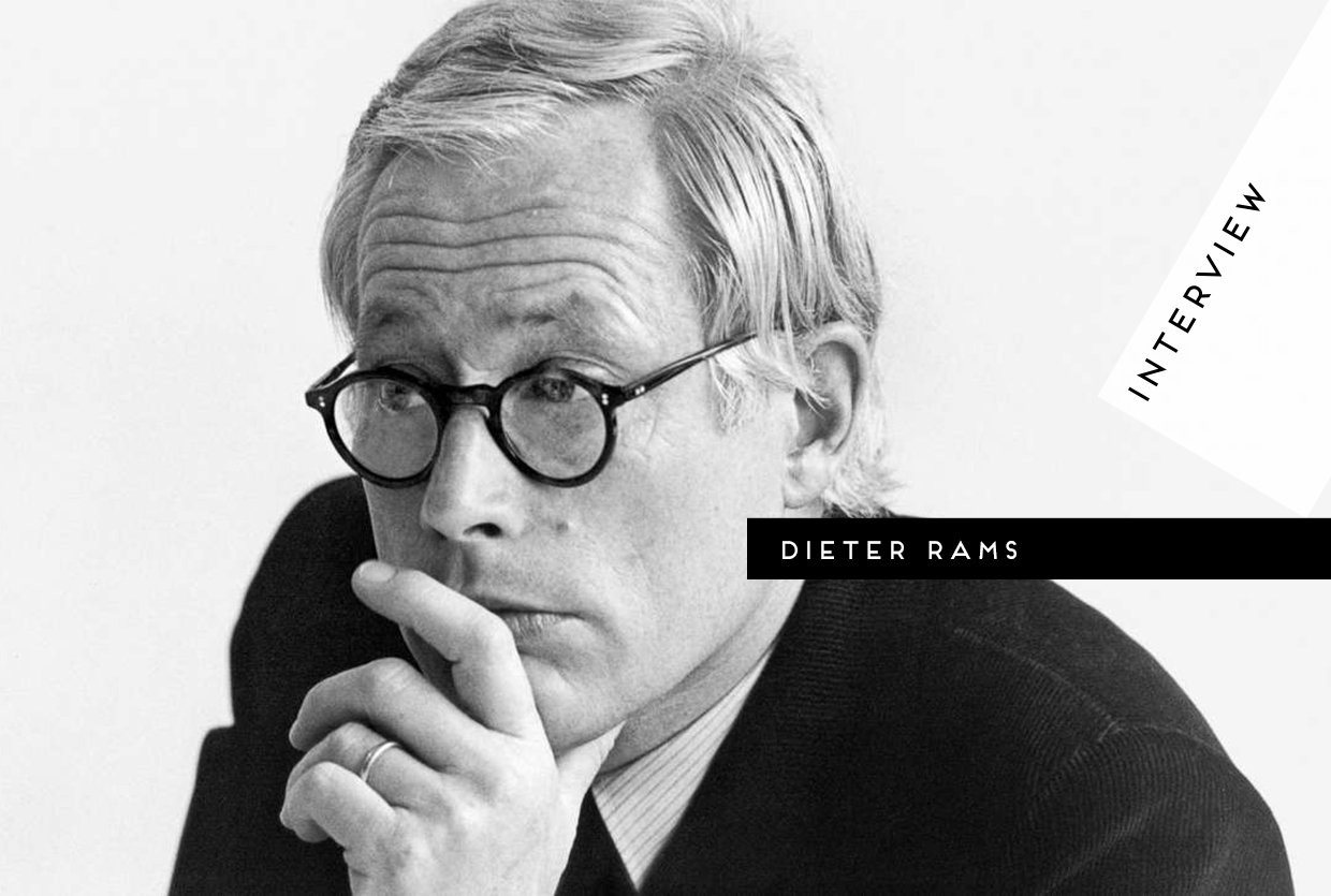 Dieter Rams photographed for Kinfolk's spring issue interview