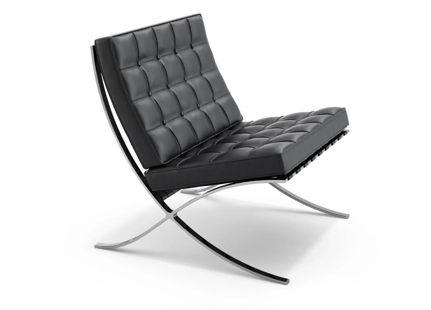 Knoll's current production frame, hand-buffed stainless