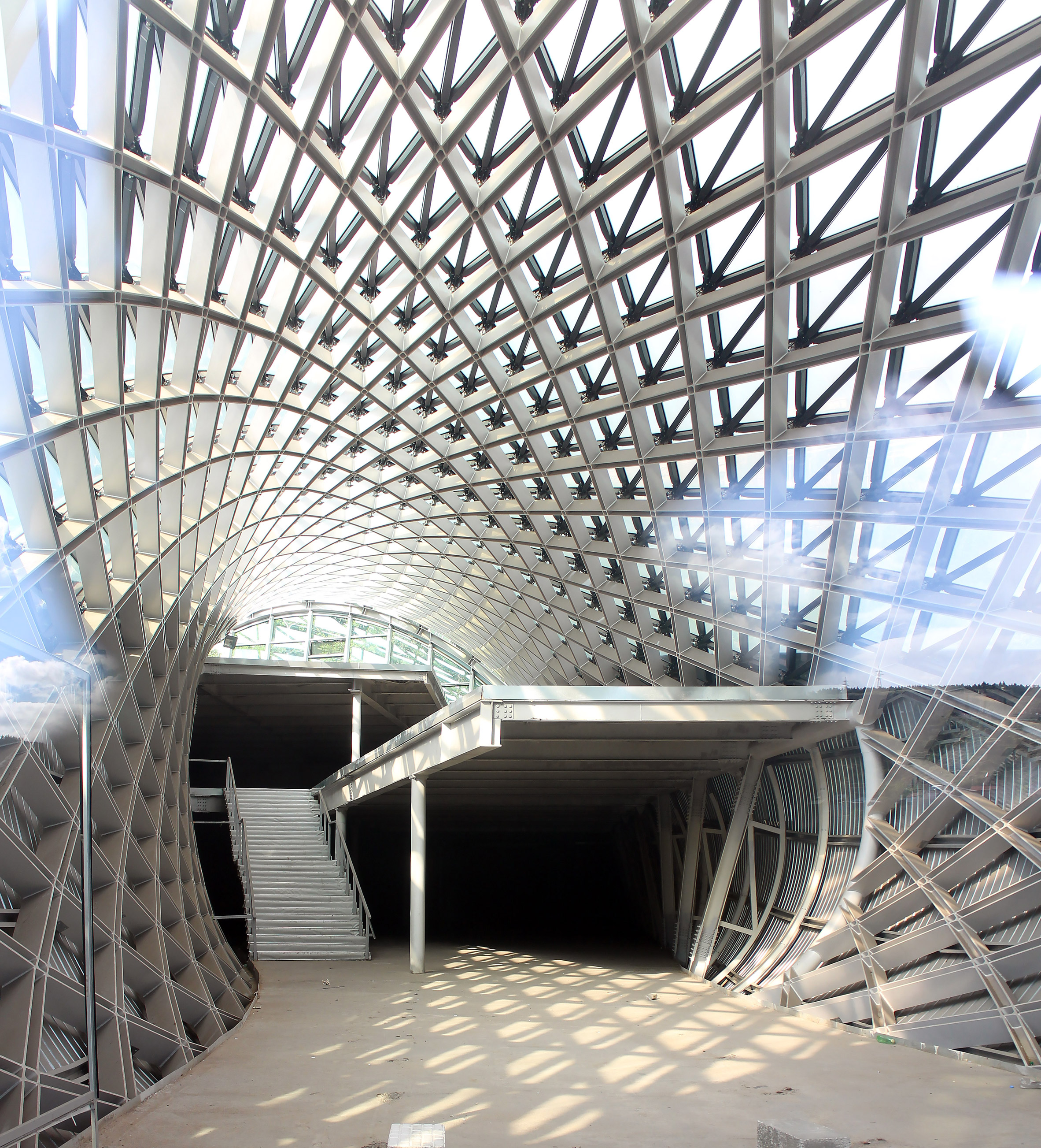The Rike Concert Hall, complete but never opened to the public