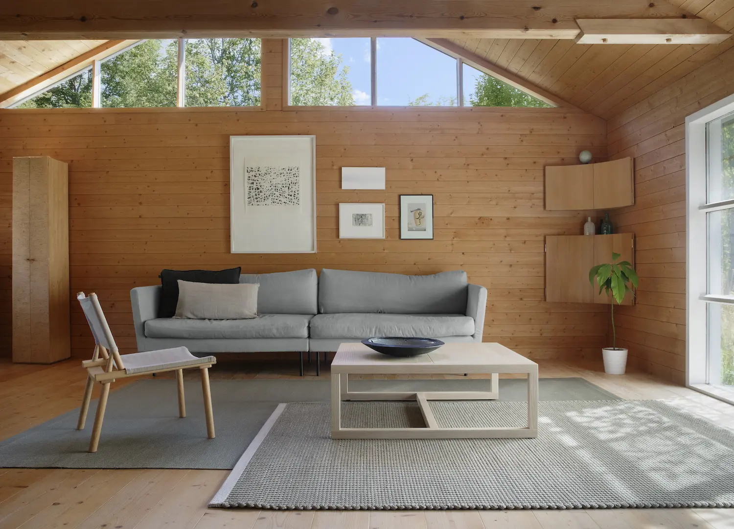 A low Frame table, the collection pared to its necessary parts