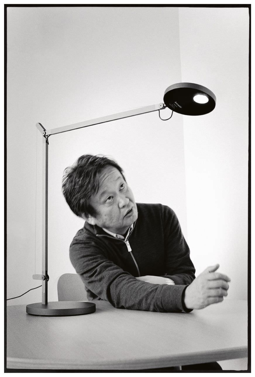 Naoto Fukasawa with Demetra. Photography courtesy Artemide and Stylecraft, via Yellowtrace